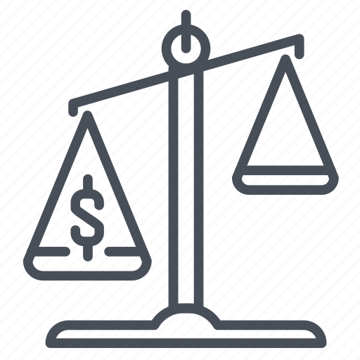 Law, scale, lawyer, legal, money, currency, business icon - Download on Iconfinder