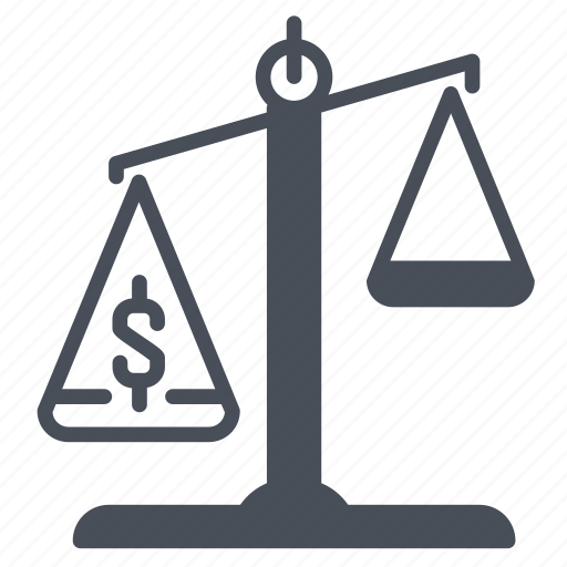 Law, scale, lawyer, legal, money, currency, business icon - Download on Iconfinder
