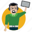avatar, client, man, person, support, tablet, user 