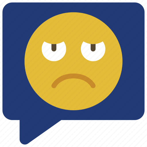 Bad, review, message, emoji, response, messages icon - Download on Iconfinder