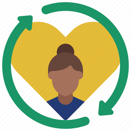 Customer, loyalty, loyal, heart, arrows icon - Download on Iconfinder