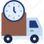 delivery, time, deliver, lorry, timer 