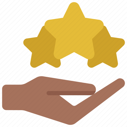 Give, review, hand, rating, stars icon - Download on Iconfinder