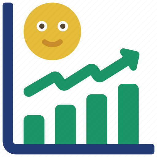 Happiness, increase, chart, barchart, stats icon - Download on Iconfinder