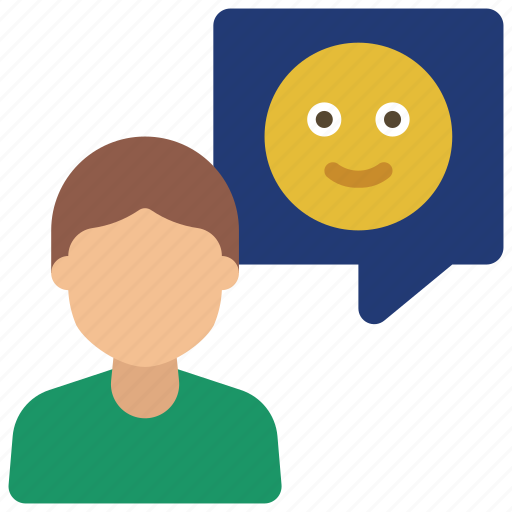 Happy, customer, message, emoji, messages, user, people icon - Download on Iconfinder