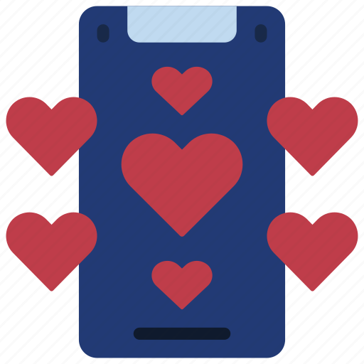 Hearts, phone, like, likes, heart icon - Download on Iconfinder