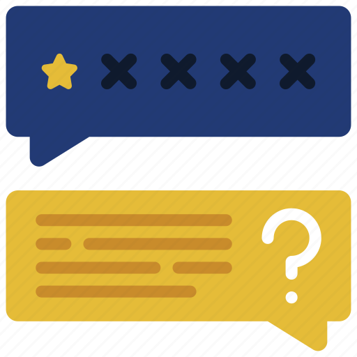 Question, bad, review, reply, reviews, rating icon - Download on Iconfinder