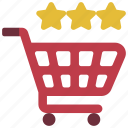 shopping, trolley, review, shop, checkout, basket