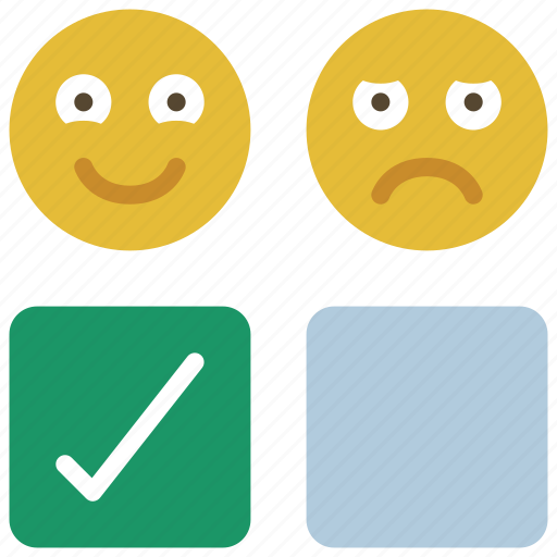 Tick, happy, box, emoji, reaction icon - Download on Iconfinder