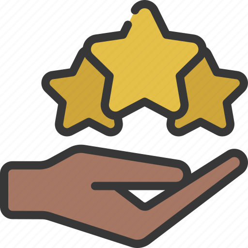 Give, review, hand, rating, stars icon - Download on Iconfinder