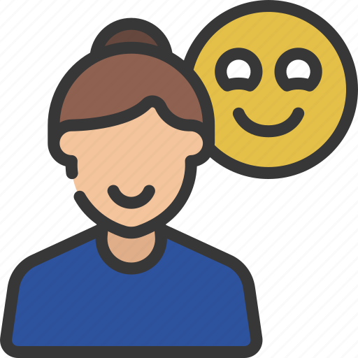 Happy, customer, female, good, person, review icon - Download on Iconfinder
