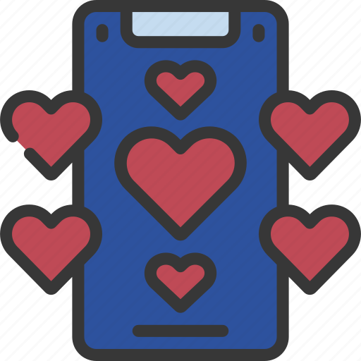 Hearts, phone, like, likes, heart icon - Download on Iconfinder