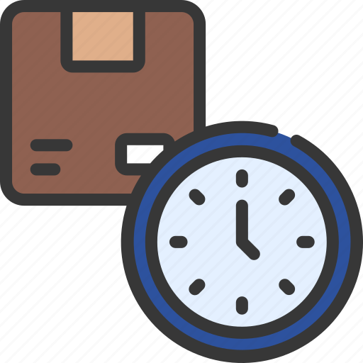 Parcel, delivery, time, box, logistics icon - Download on Iconfinder
