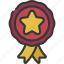 review, ribbon, star, award, rating 