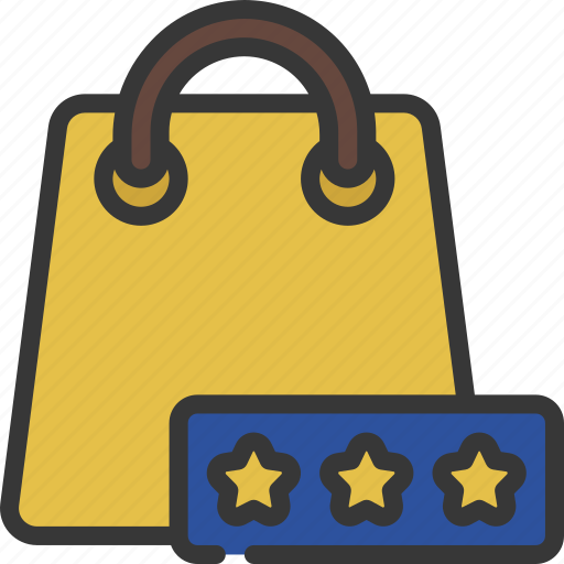 Shopping, bag, review, store, ecommerce, rating icon - Download on Iconfinder