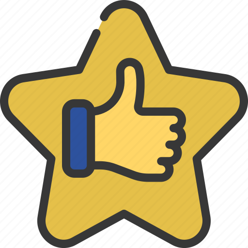 Thumbs, up, star, like, rating, stars icon - Download on Iconfinder