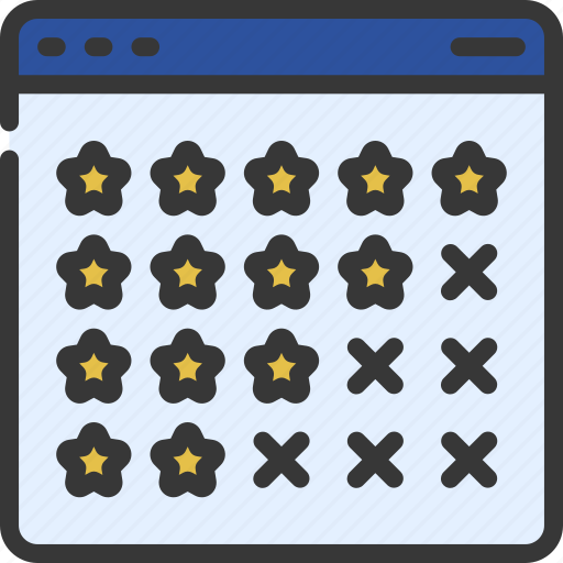 Website, review, options, five, star, four icon - Download on Iconfinder