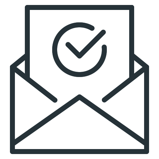 Message, letter, mail, tick, check, e-mail icon - Free download