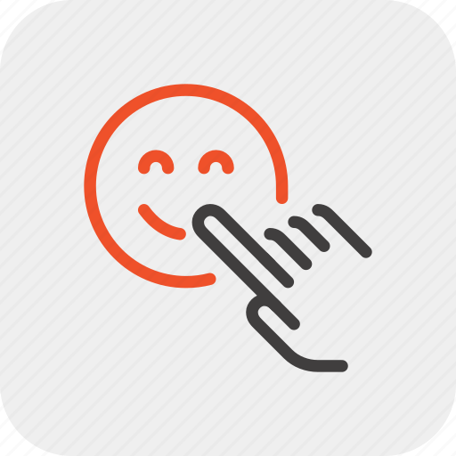 Click, face, finger, hand, rating, smile, touch icon - Download on Iconfinder