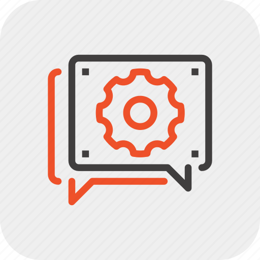Communication, gear, message, production, service, support, technical icon - Download on Iconfinder