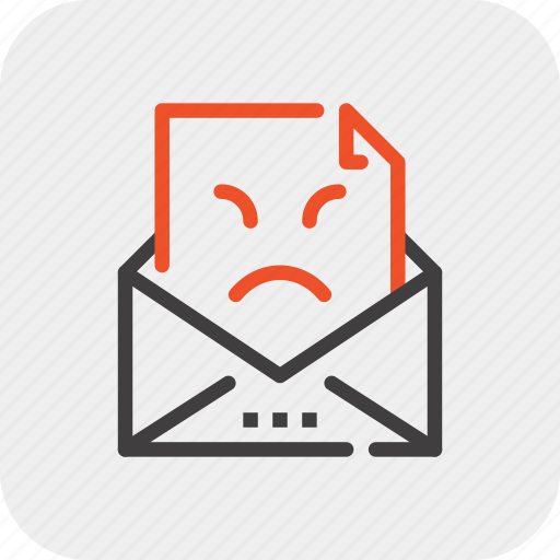 Feedback, letter, message, negative, rating, review, vote icon - Download on Iconfinder