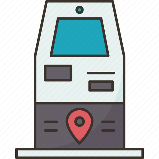 Kiosk, check, travel, self, service icon - Download on Iconfinder