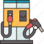 gas, station, petrol, fuel, vehicle 