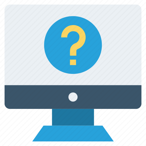 Customer service, lcd, monitor, question, service icon - Download on Iconfinder