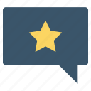 chat, comment, customer service, favorite, like, message, star