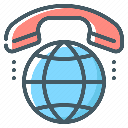 Call, communication, global, international, online, phone, handset icon - Download on Iconfinder