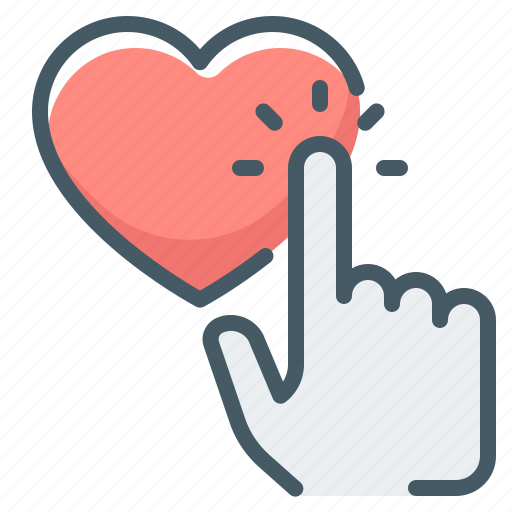 Click, hand, heart, love, rating, recognition icon - Download on Iconfinder