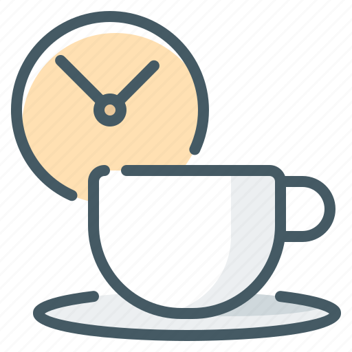 Coffee, cup, espresso, break, clock, coffee break icon - Download on Iconfinder