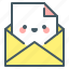 message, letter, mail, emoji, happy, e-mail 