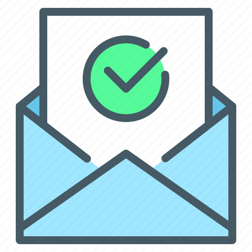 Message, letter, mail, tick, check, e-mail icon - Download on Iconfinder