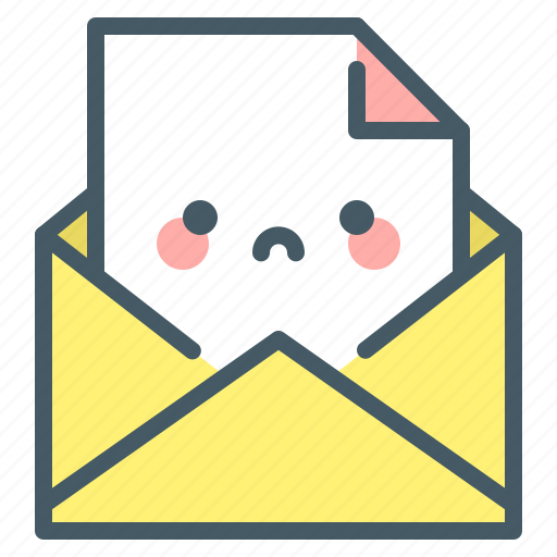 Message, letter, mail, unsubscribe, emoji icon - Download on Iconfinder