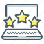 rate, rating, stars, review, laptop 
