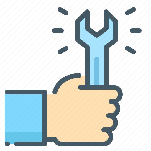 Technical, support, wrench, hand, service, station, technical support icon - Download on Iconfinder