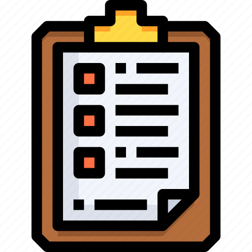 Checklist, document, file, format, list, menu icon - Download on Iconfinder