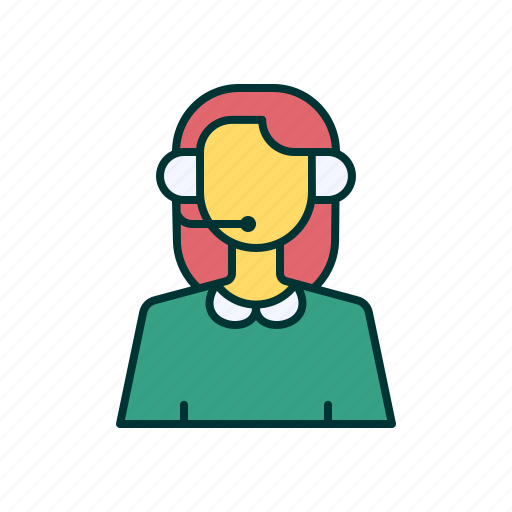 Female, agent, help, support icon - Download on Iconfinder