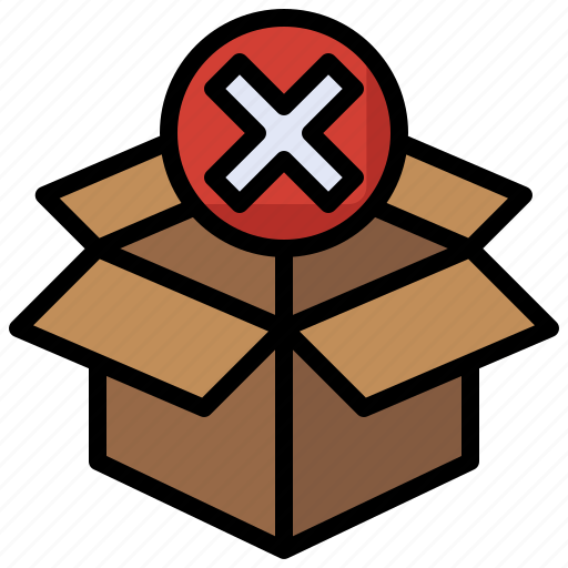 And, box, cross, delivery, package, prohibited, shipping icon - Download on Iconfinder