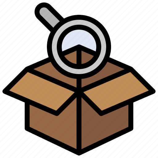And, box, delivery, magnify, search, shipping, tracking icon - Download on Iconfinder