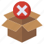 and, box, cross, delivery, package, prohibited, shipping 