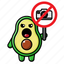 cute, avocado, no, camera, sign, green, food, vegan, fruit