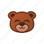 bear, cute, emoticon, smile 