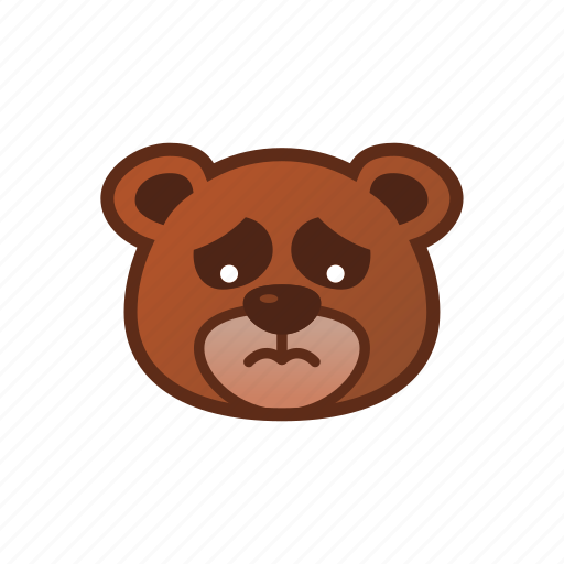 Bear, cry, cute, emoticon, sad icon - Download on Iconfinder