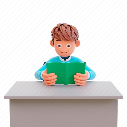 School, university, student, education, learning, study, book 3D illustration - Download on Iconfinder