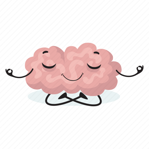 Brain, mind, cartoon, illustration, smart, idea, happy icon - Download on Iconfinder