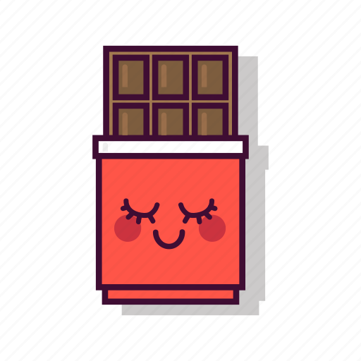 Chocolate, dark, dessert, emoji, expression, good, sweet icon - Download on Iconfinder