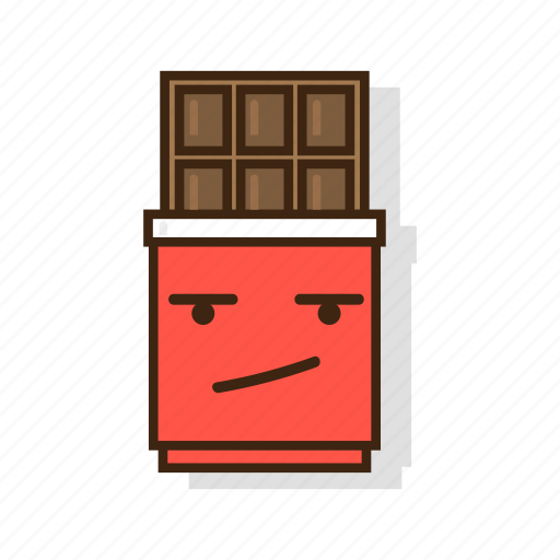Chocolate, dark, dessert, emoji, expression, face, sweet icon - Download on Iconfinder