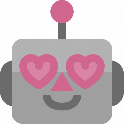 Avatar, cute, emoji, emoticon, love, machine, robot icon - Download on Iconfinder